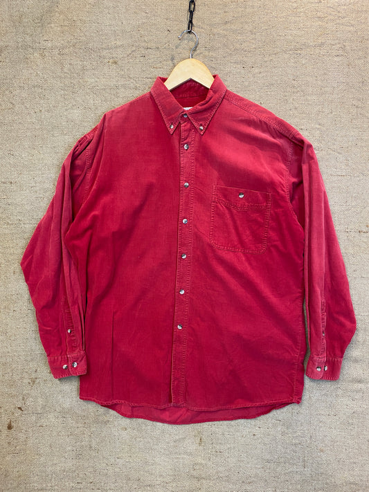 Vintage red corduroy shirt (L)