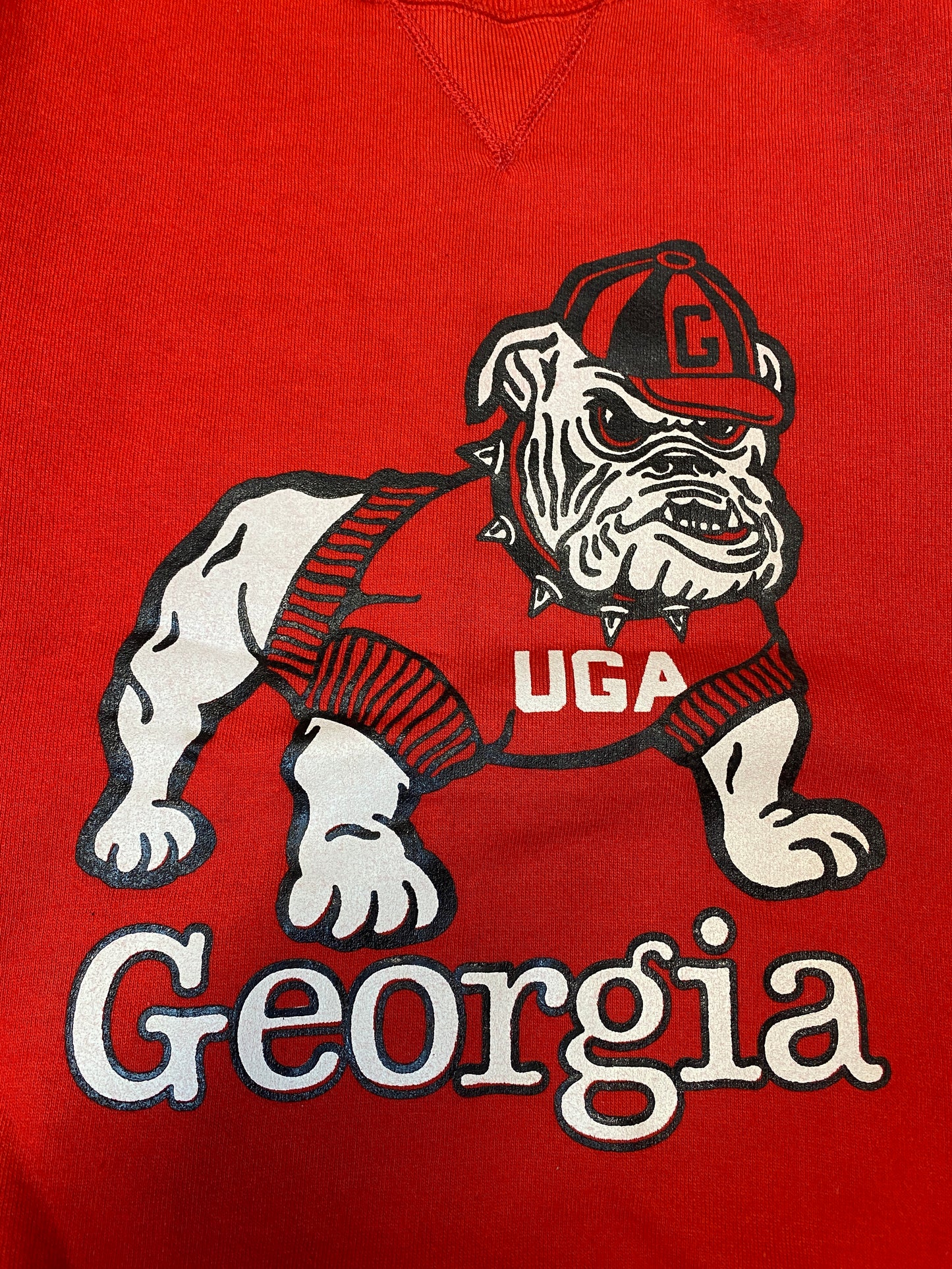 1980 Russel Georgia Uga sweat-shirt (L)