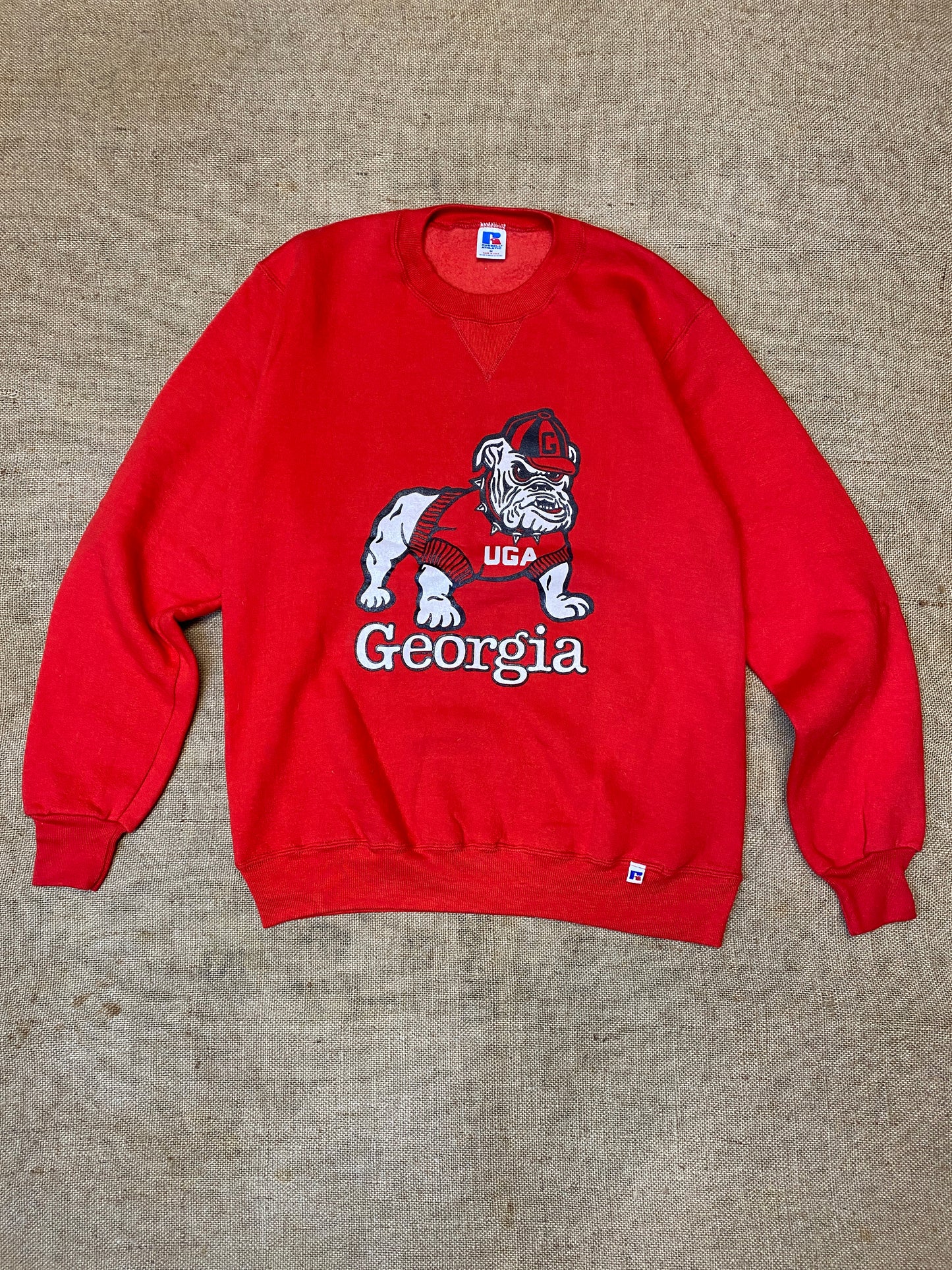 1980 Russel Georgia Uga sweat-shirt (L)