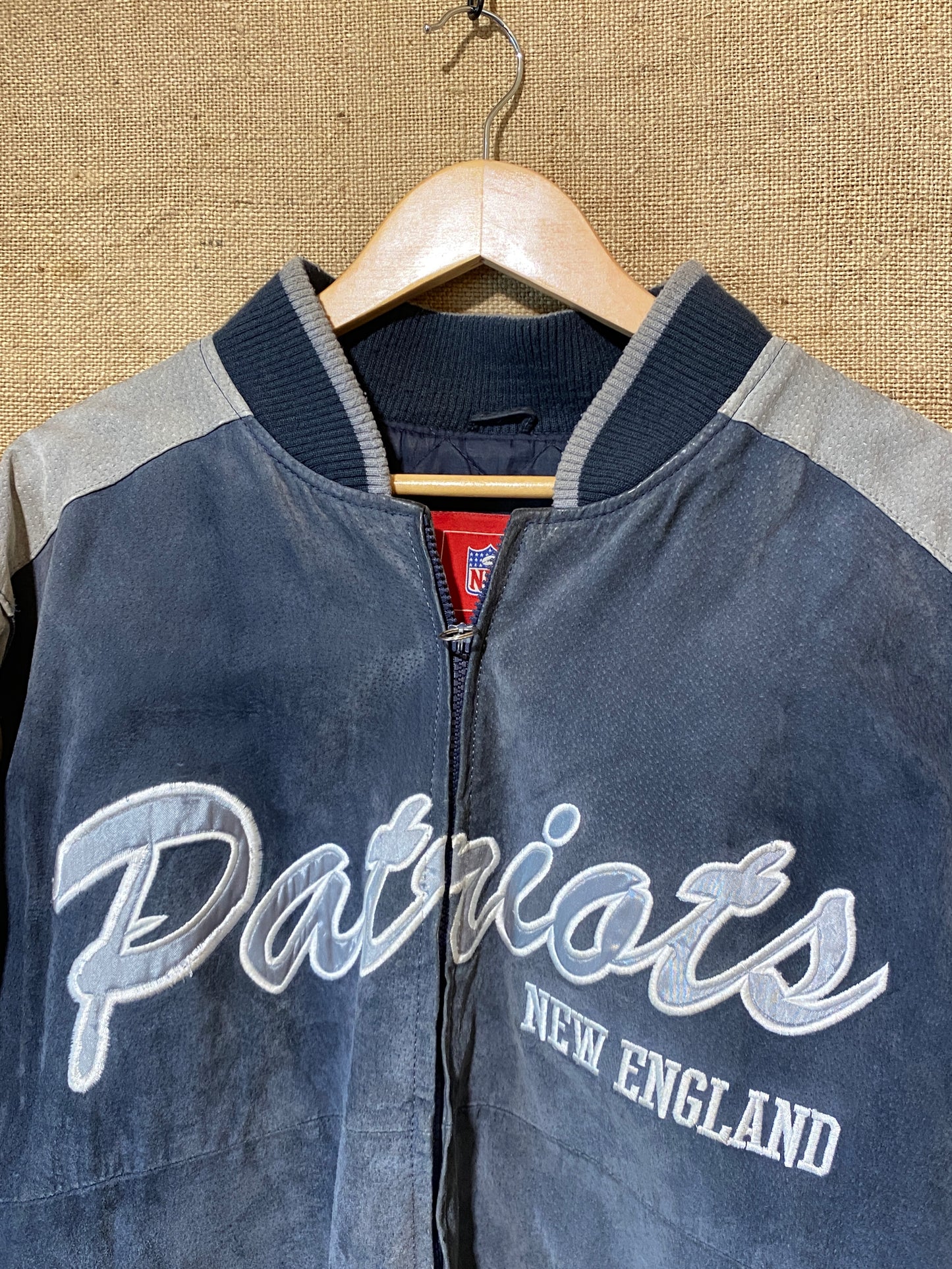 NFL New England Patriots leather jacket (L)