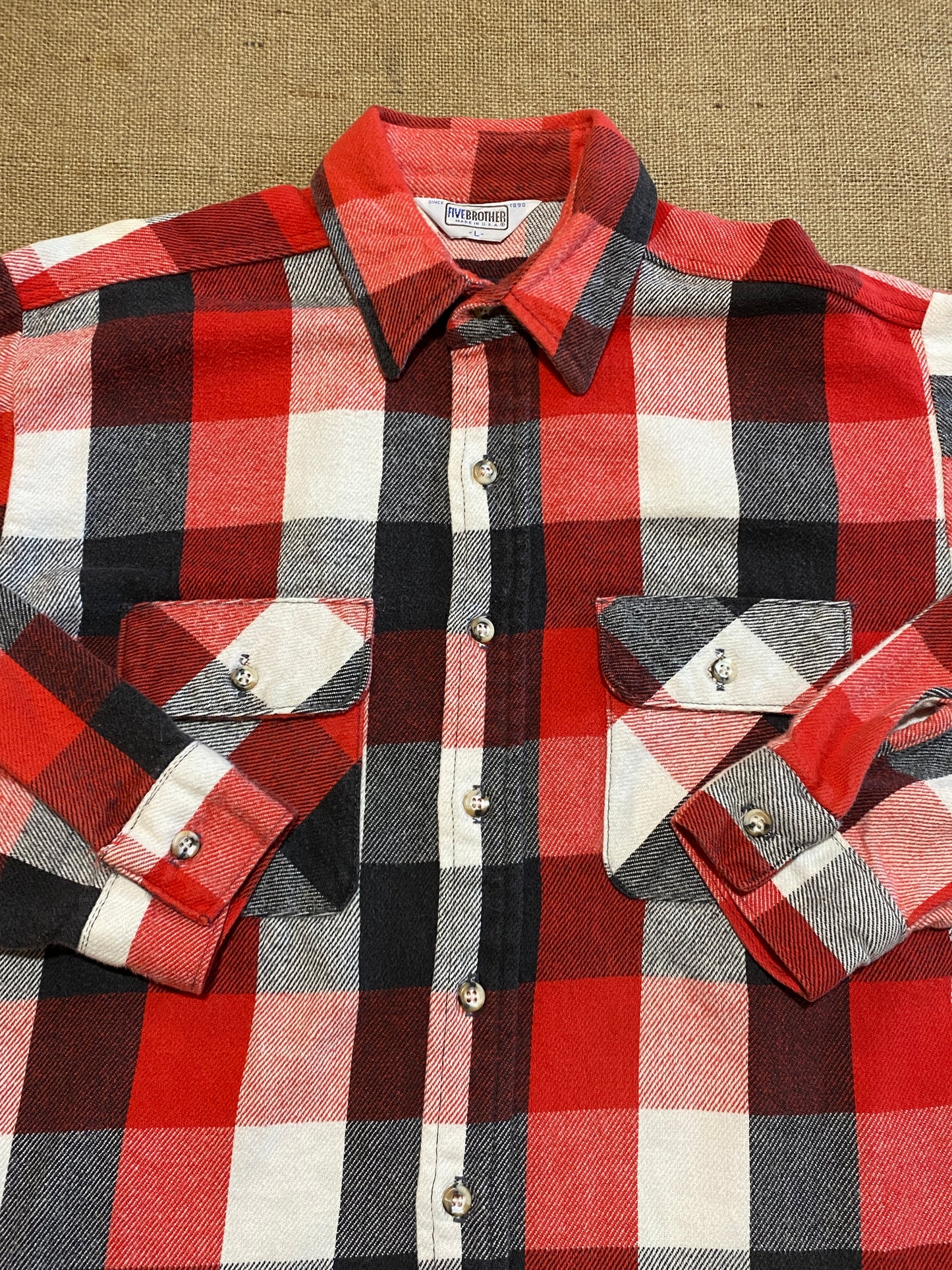 Vintage Five Brother flannel shirt (L)