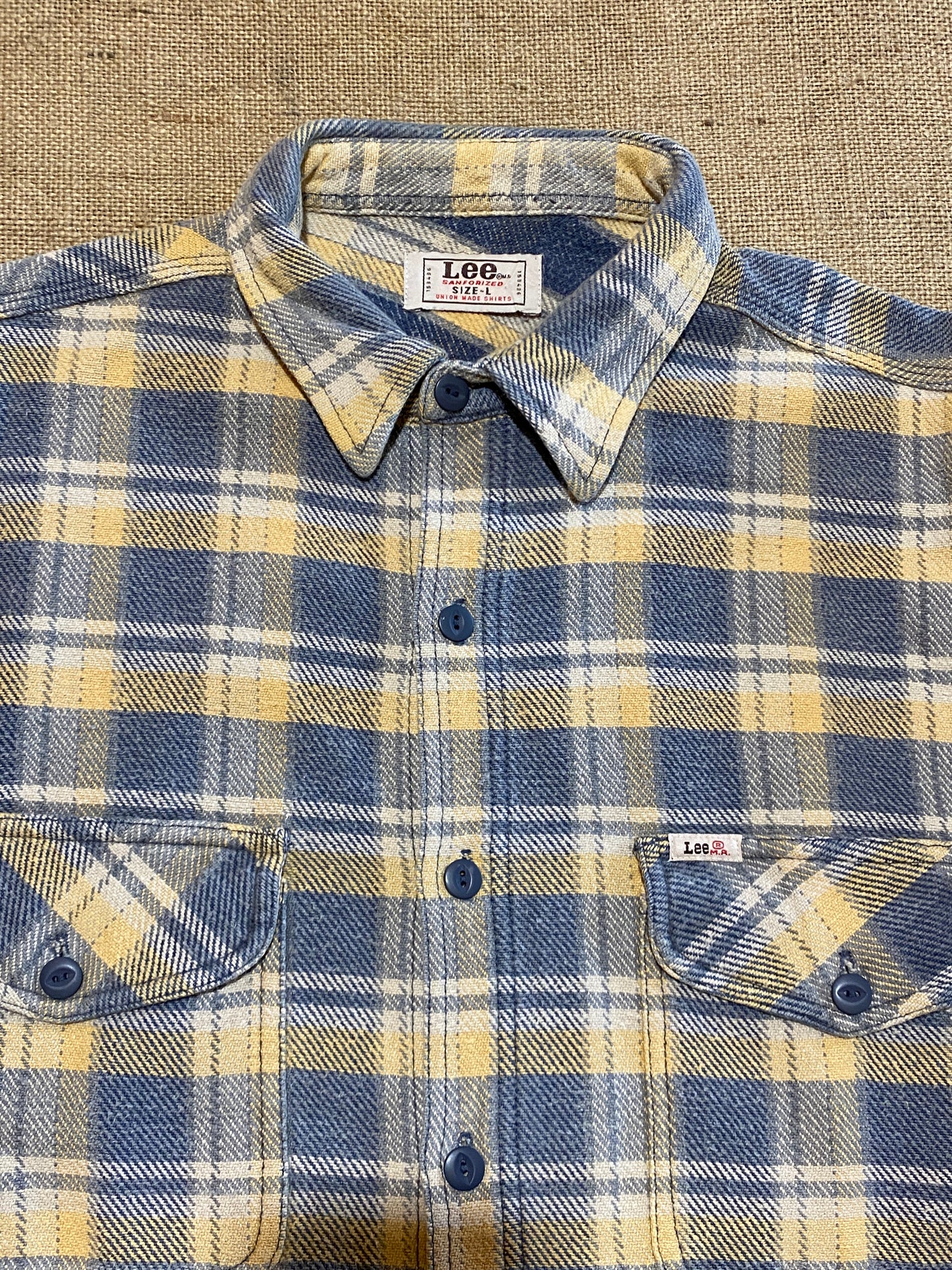 Vintage Lee M.R Sanforized flannel shirt (L)