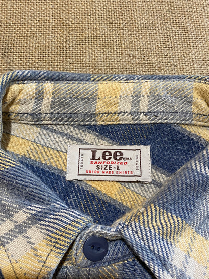 Vintage Lee M.R Sanforized flannel shirt (L)