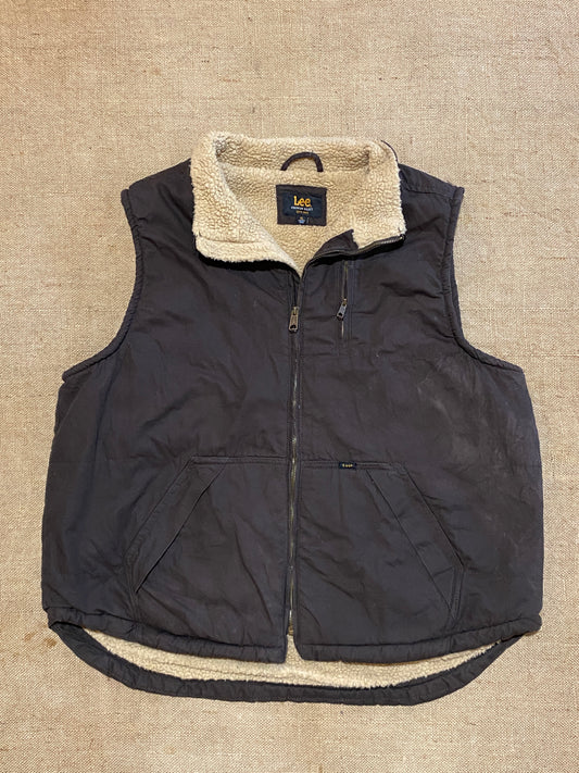 Vintage Lee Sherpa workwear vest (XL)