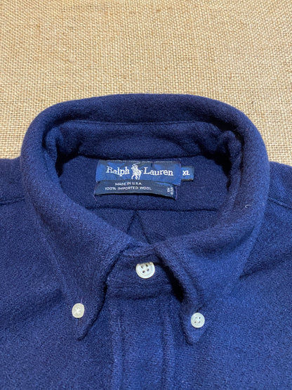 Vintage Ralph Lauren marinewool shirt (XL)