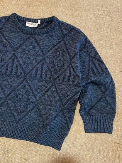 Vintage H&M black wool knitted sweater (M)