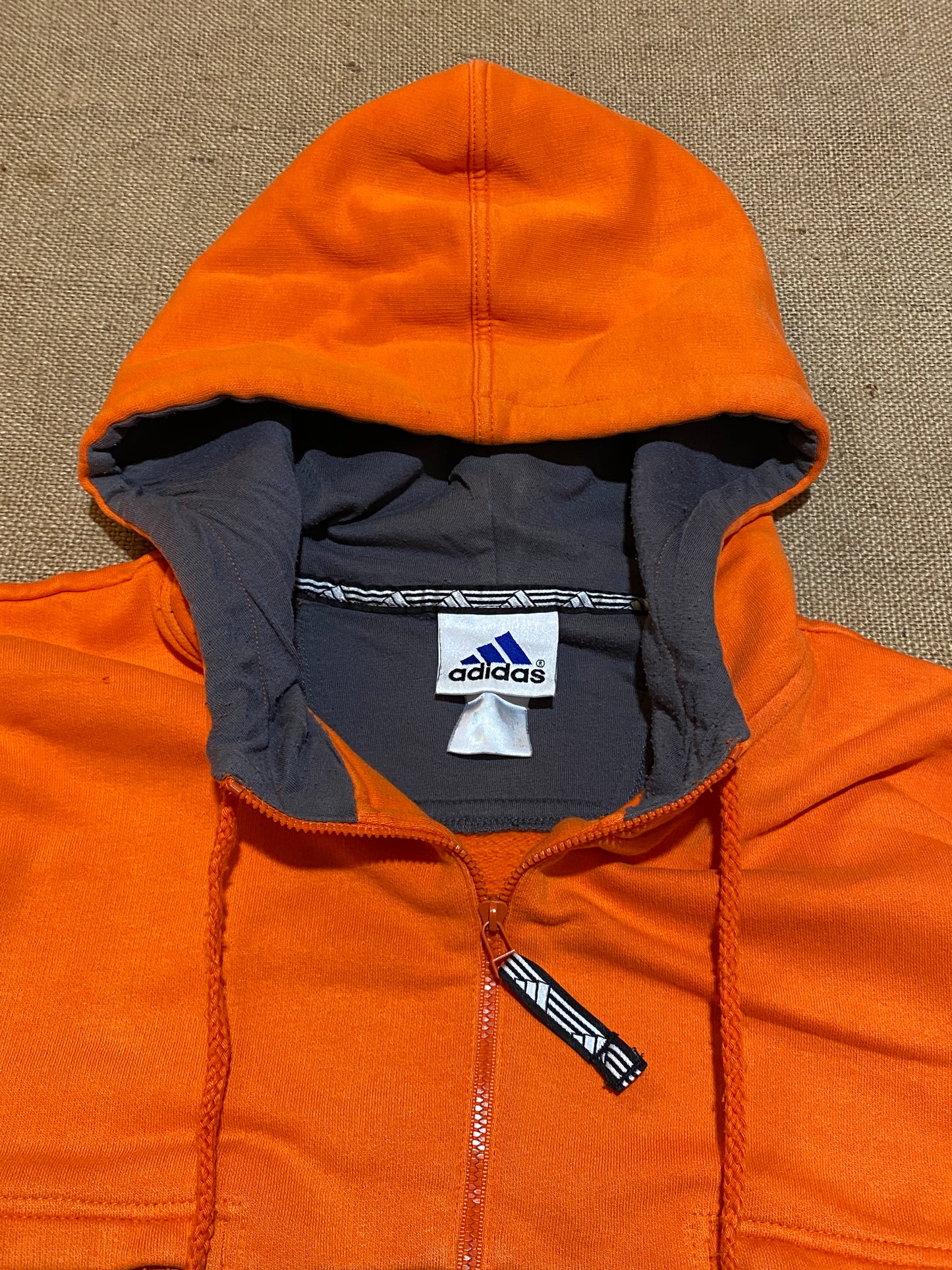 Vintage Adidas double front pocket hoodie