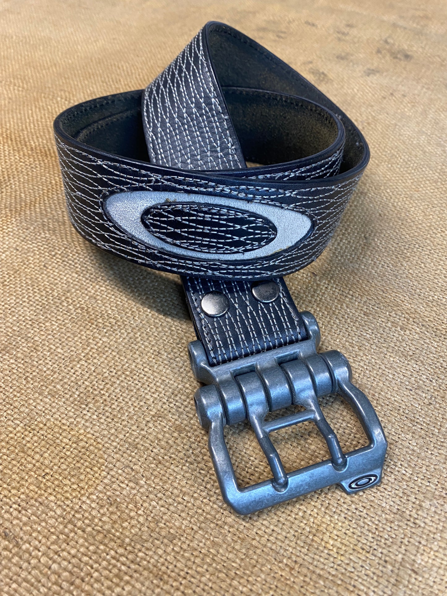 Ceinture industrielle vintage Oakley noire