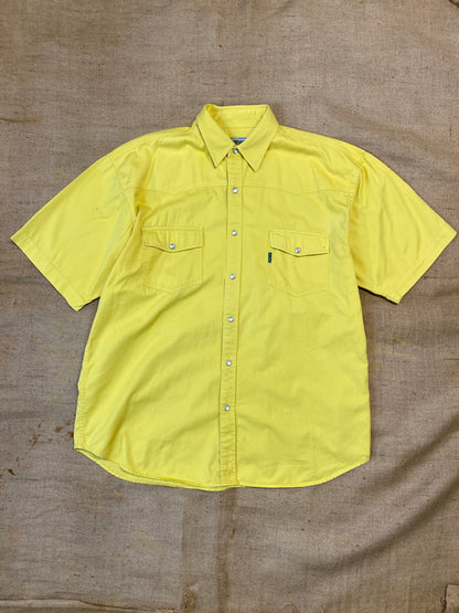 Vintage yellow denim shirt