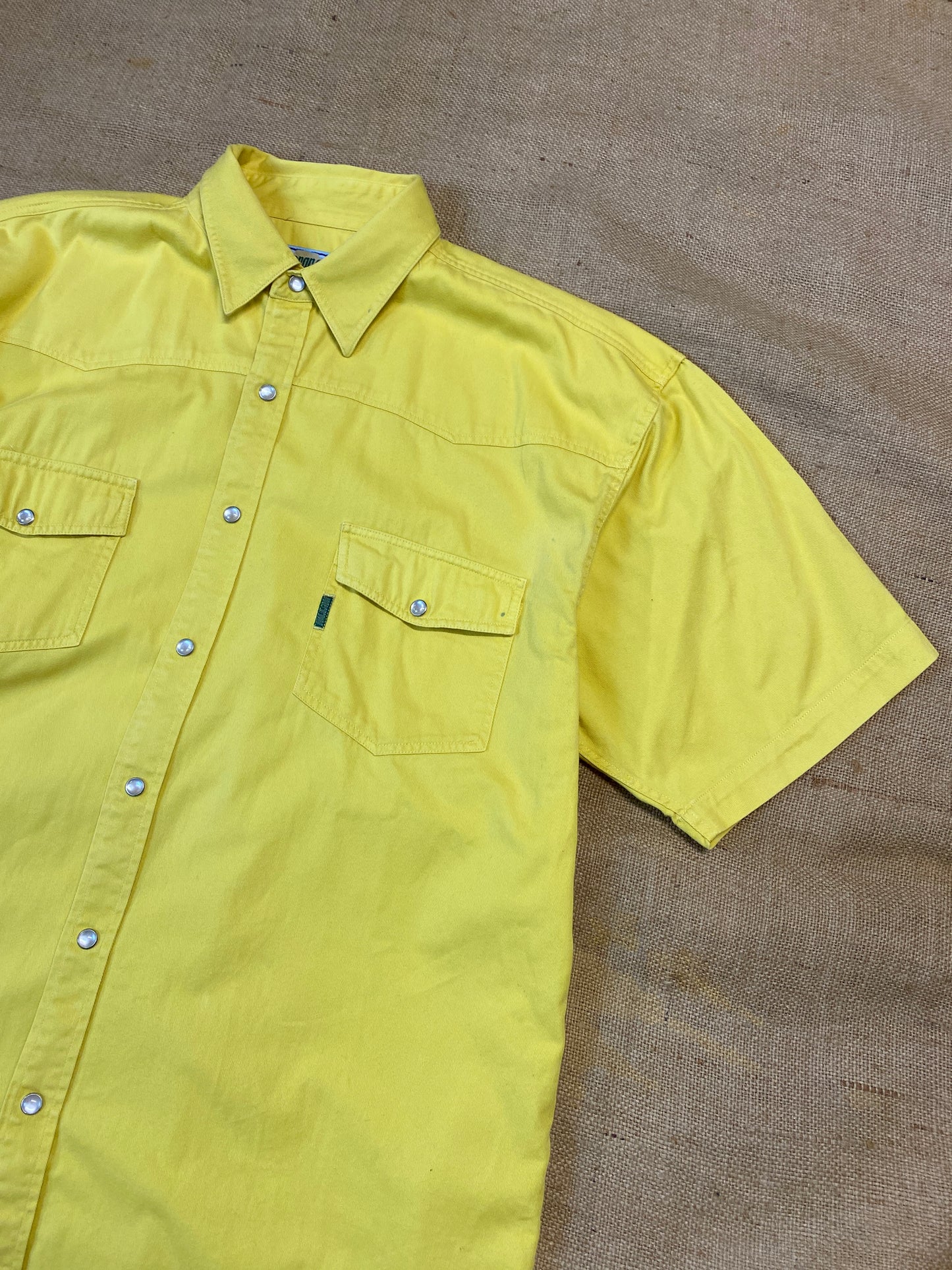 Vintage yellow denim shirt