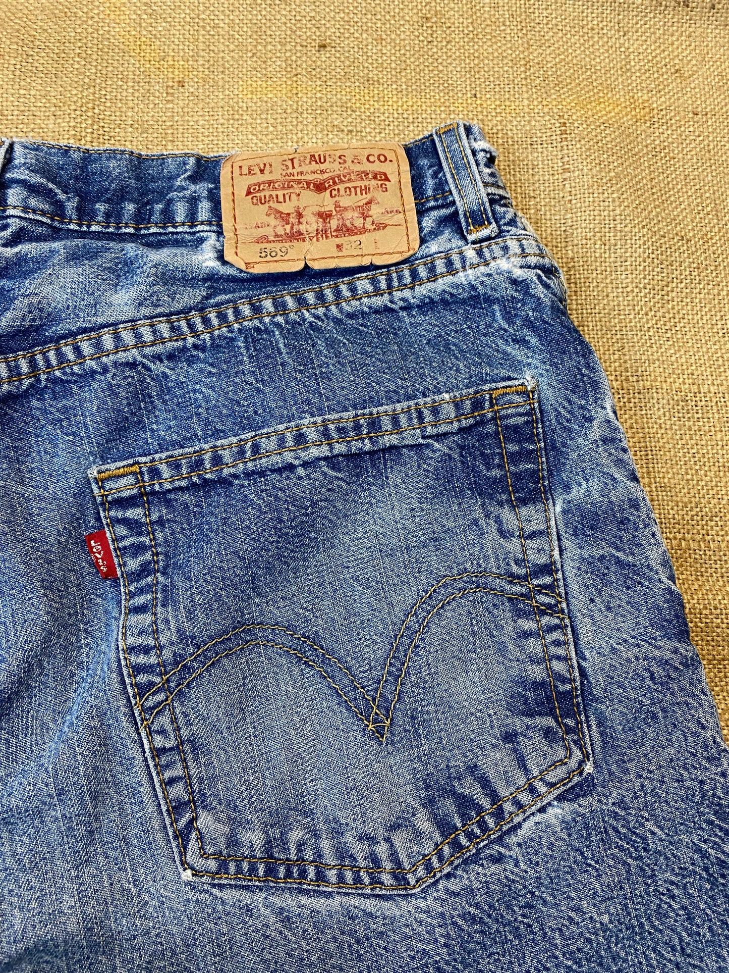 Levi's 569 Jean shorts larges et droits