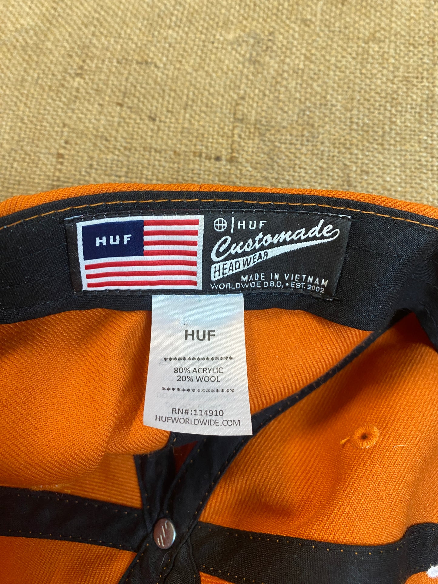 Panneau 6 orange HUF