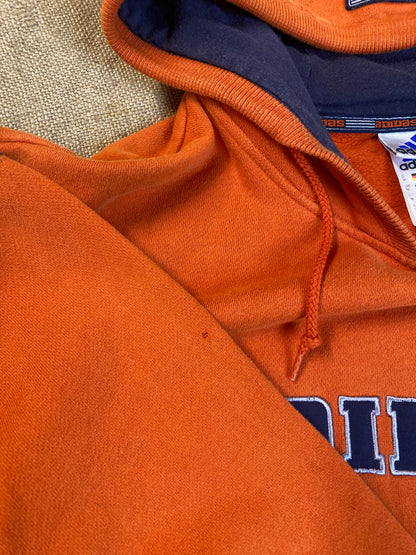 Vintage Adidas heavy coton orange hoodie (M)