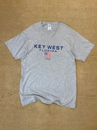 T-shirt vintage Key West Florida grey Delta pro (XL)