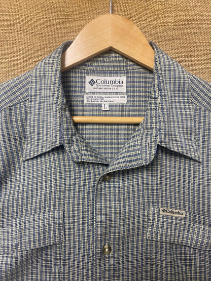 Columbia GRT hiking outdoor checked B&W shirt (L)