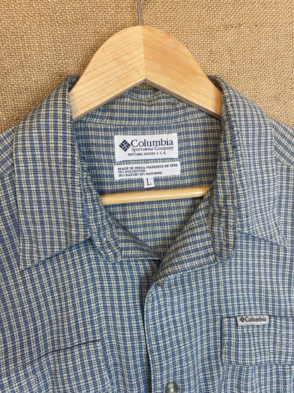 Columbia GRT hiking outdoor checked B&W shirt (L)