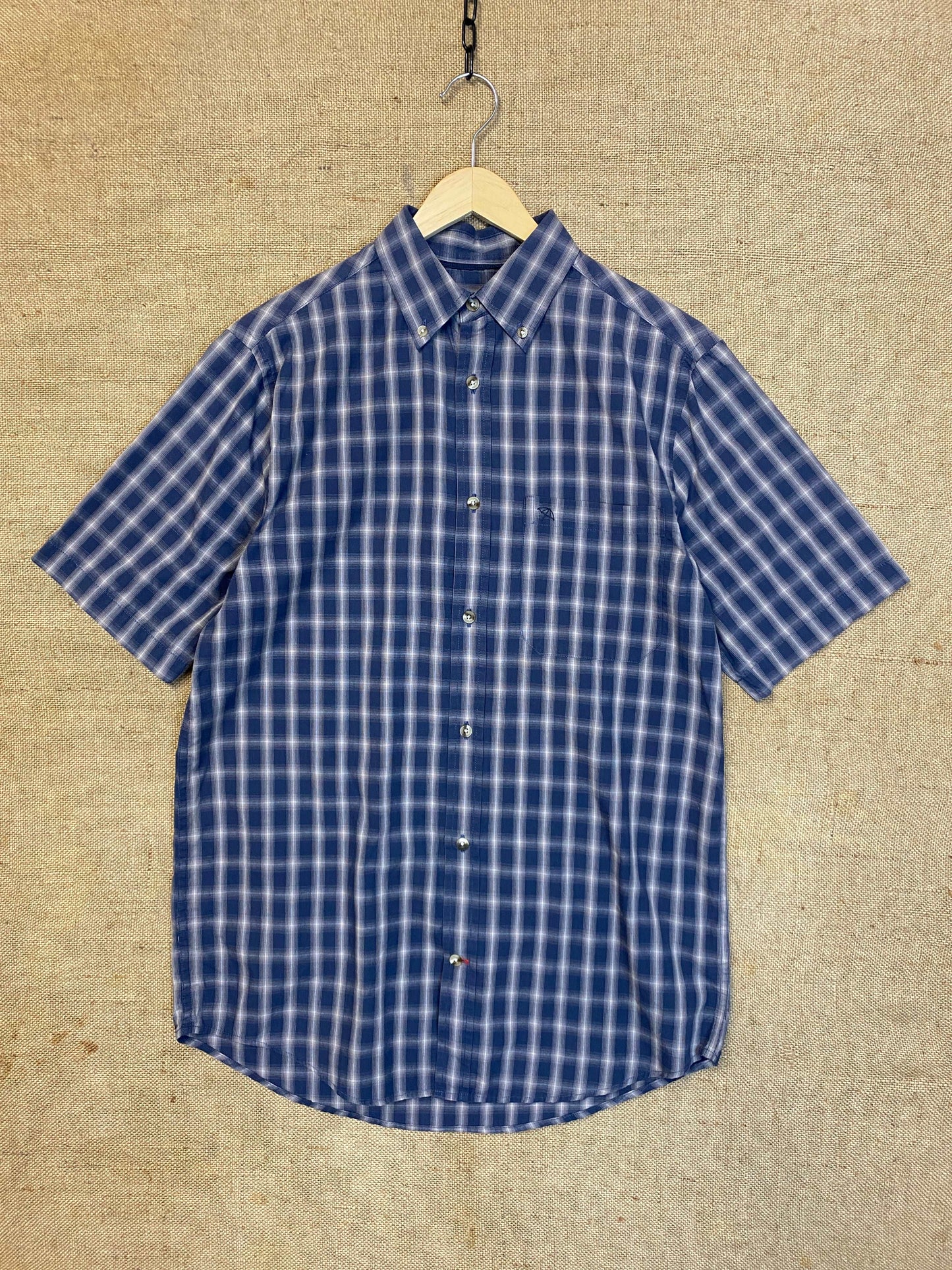 Classic Blue checked shirt (S)