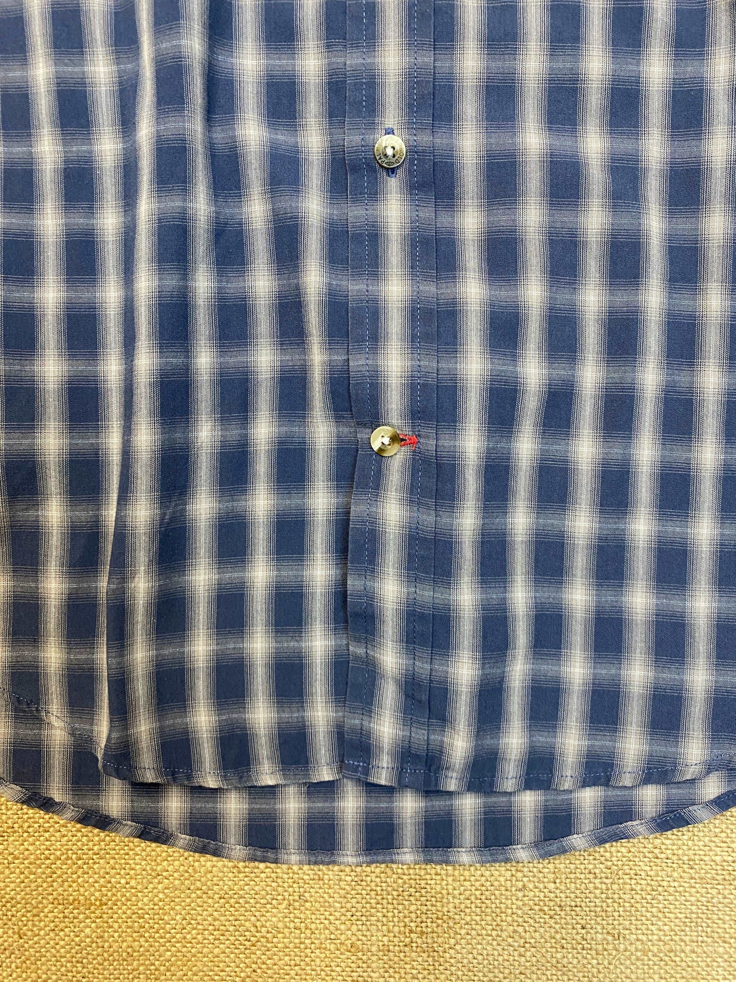 Classic Blue checked shirt (S)