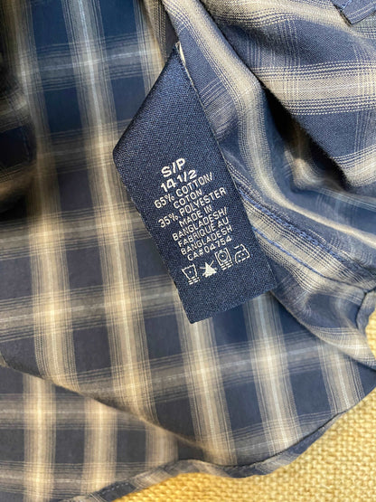 Classic Blue checked shirt (S)