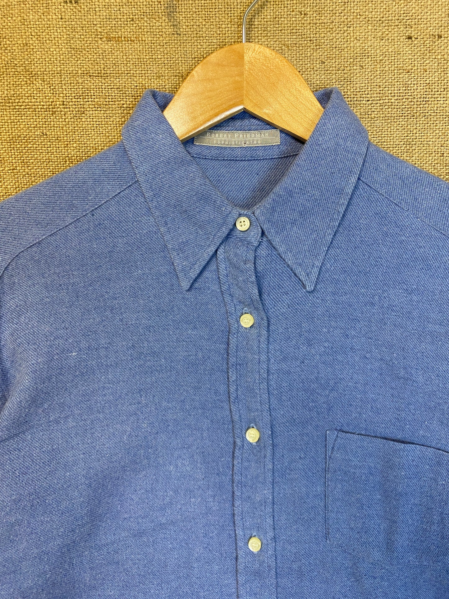 Vintage soft coton blue shirt