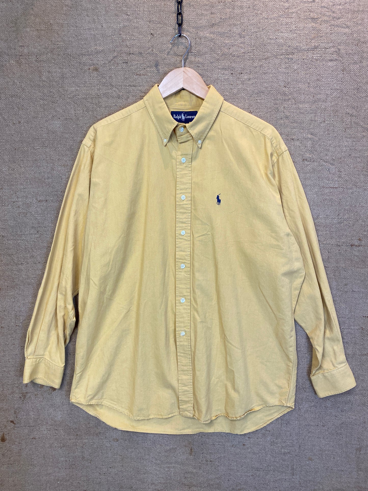 Vintage Ralph Lauren mustard shirt (XL)