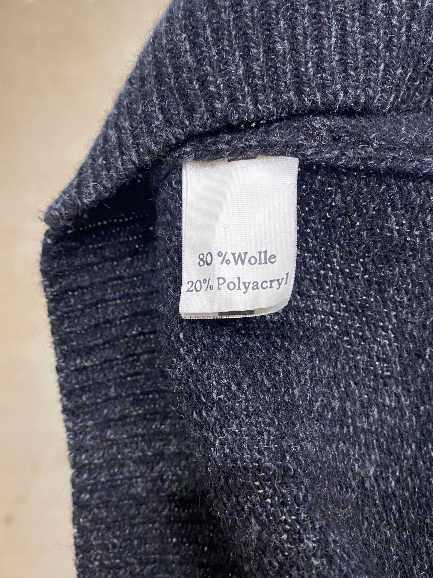 Cæsar vintage grey wool polo (M)