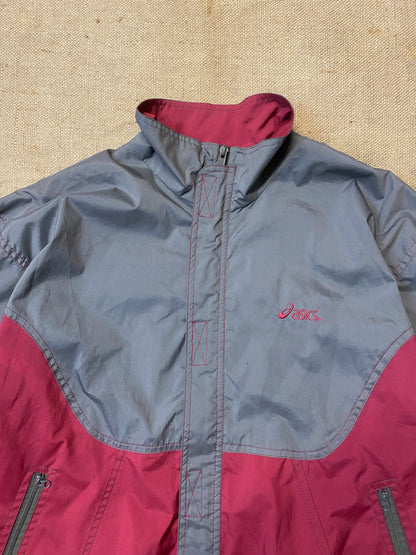 Asics Windbreaker light jacket Red grey (M)