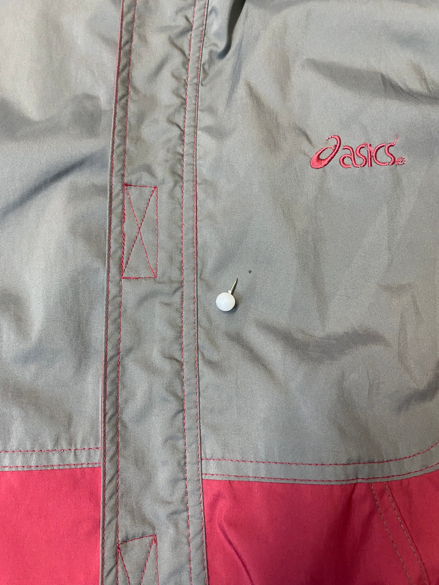 Asics Windbreaker light jacket Red grey (M)