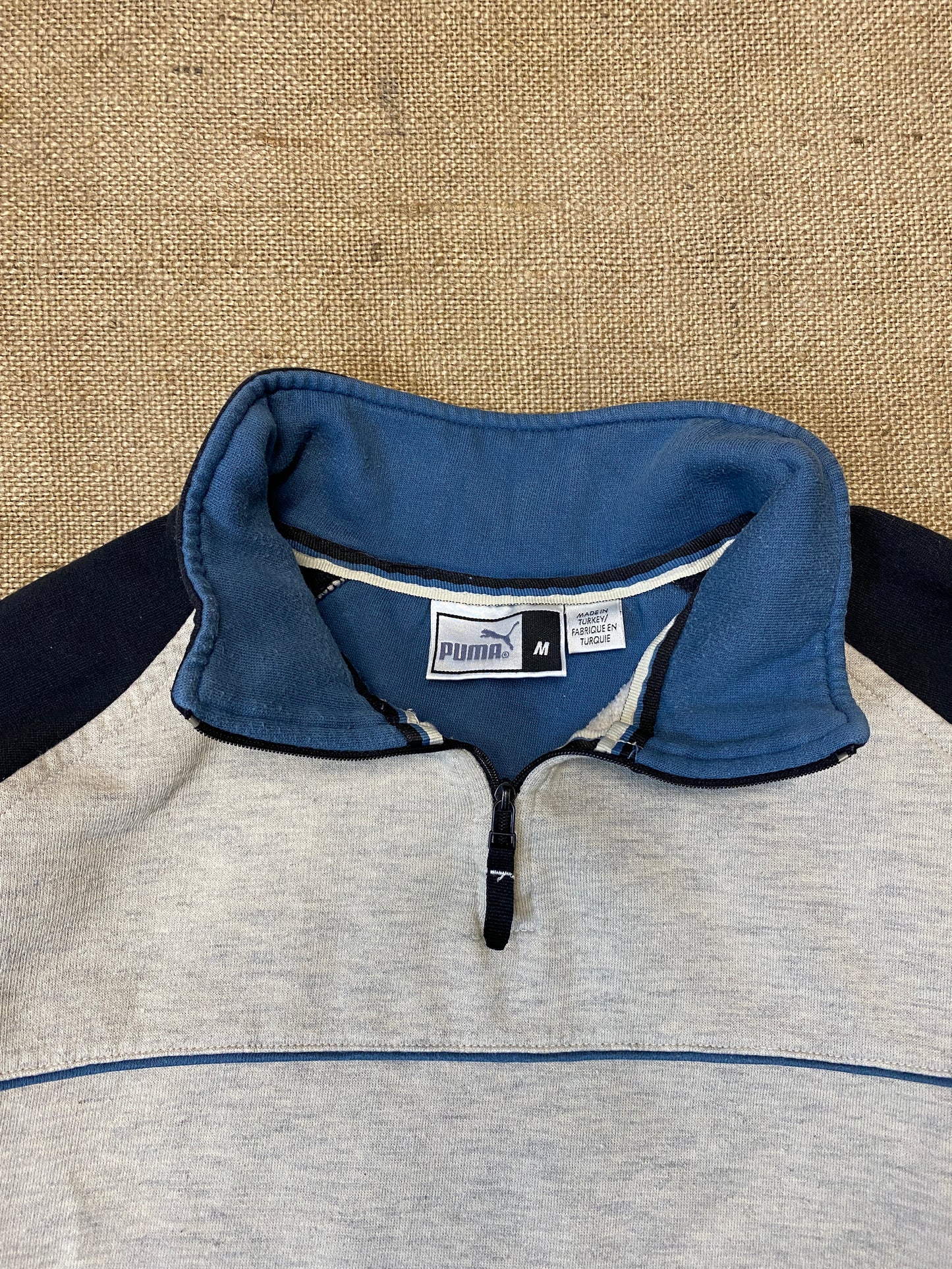 Puma vintage 1/4 zip crewneck