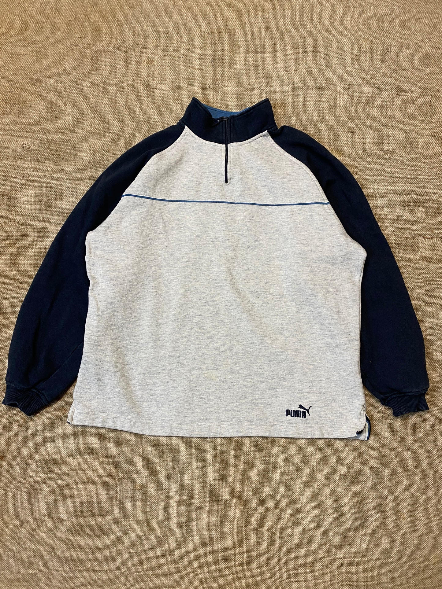 Puma vintage 1/4 zip crewneck