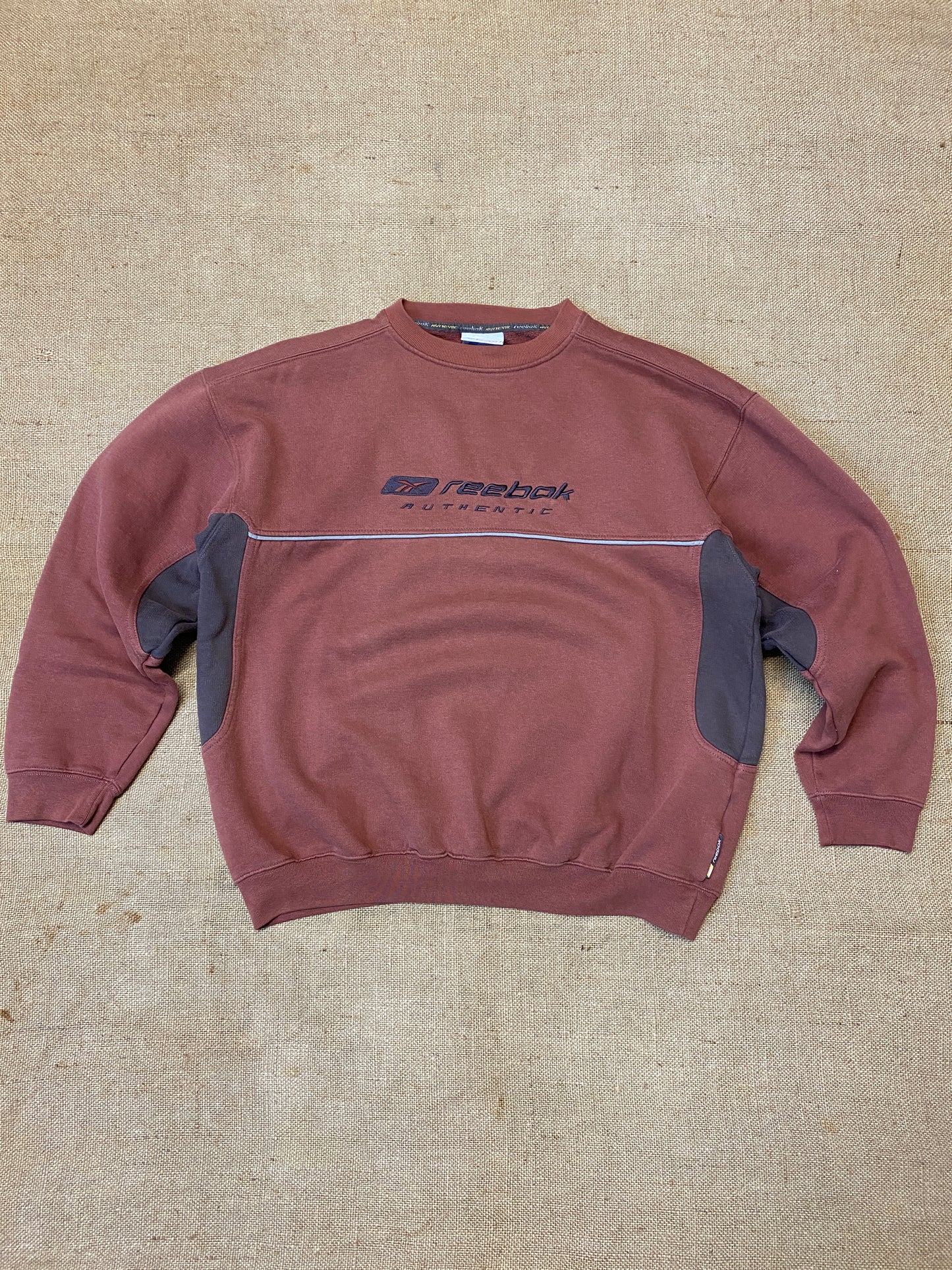 Reebok authentic vintage brown sweater (M)