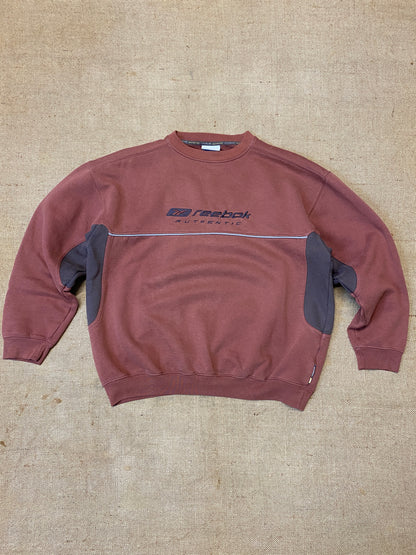 Reebok authentic vintage brown sweater (M)