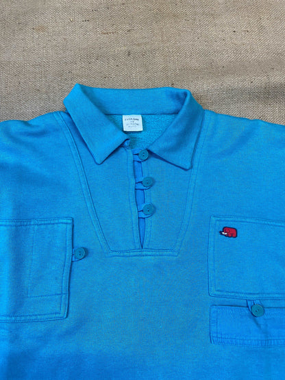 1980's light blue longleeve polo