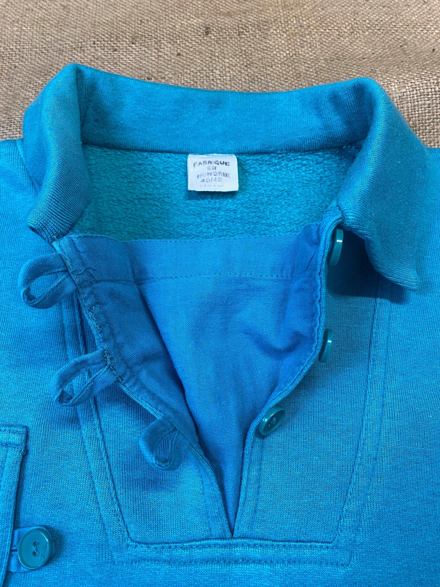 1980's light blue longleeve polo